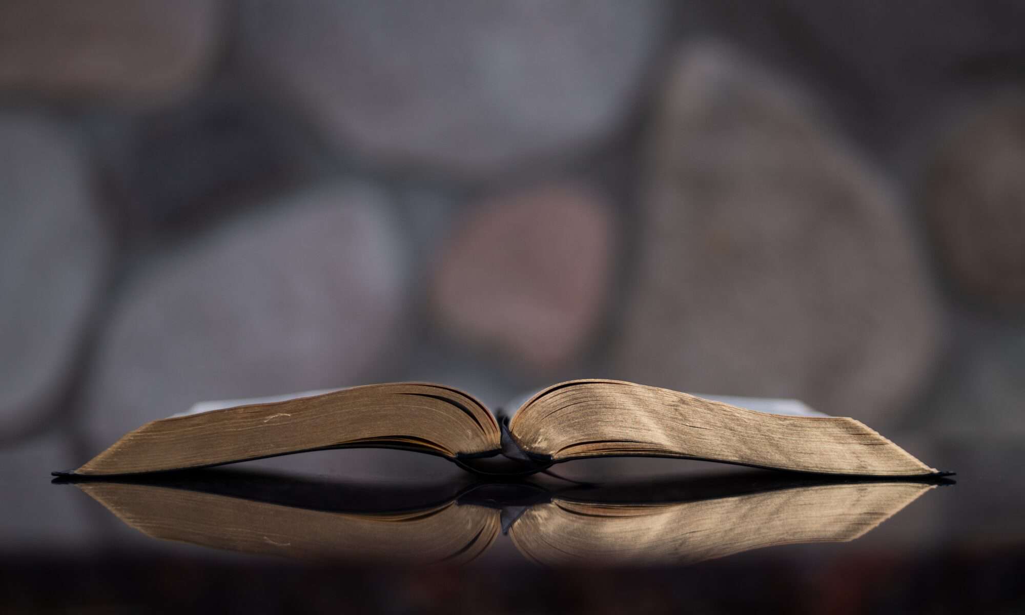 Bible on table